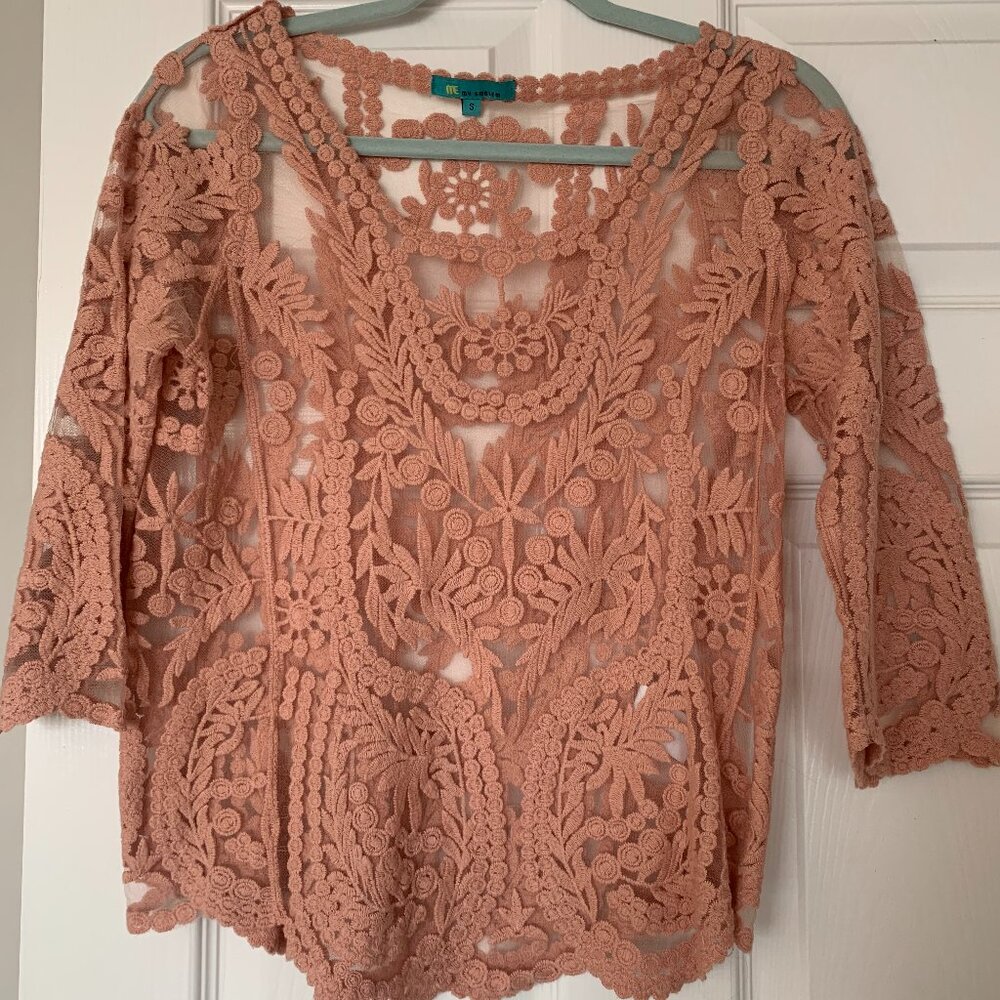 Beige Lace Shirt